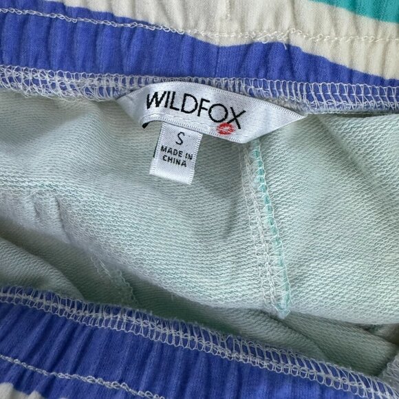 Wildfox Sweat Shorts Womens Small Multicolored Striped Cotton Blend NWT SS-1754 - Picture 7 of 9